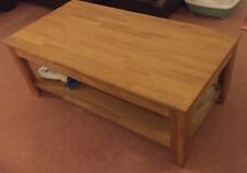 solid wood coffee table