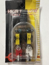 High Level Speaker Signal to Low Level RCA Adapter Car Audio High to Low FWAEH