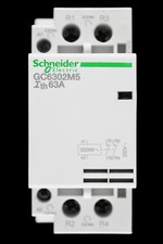 SCHNEIDER 63 AMP DOUBLE POLE NC CONTACTOR 220/240V COIL GC6302M5