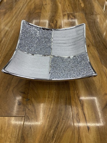 Ceramic diamond fruit bowl - ceramic,