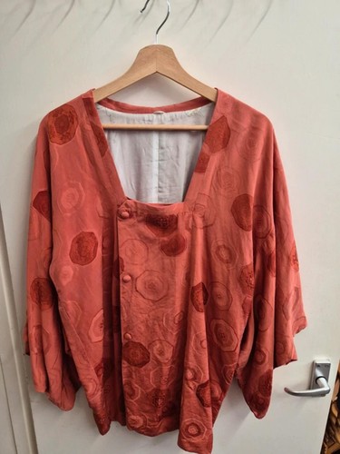 Vintage silk short kimono - vintage,