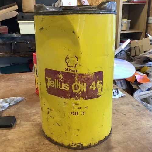 Vintage shell oil drum - vintage,
