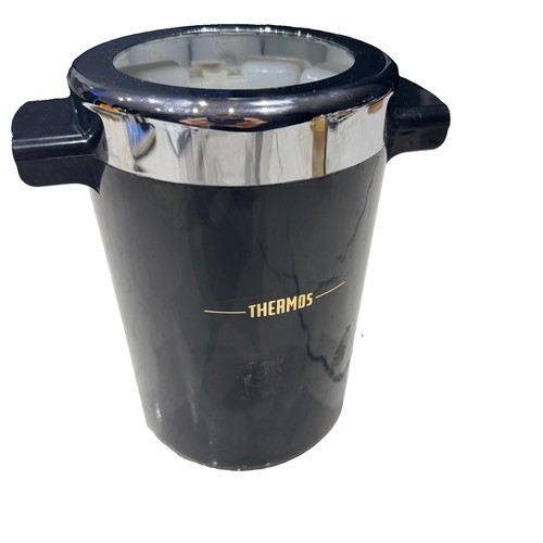 Vintage thermos black chrome - vintage,