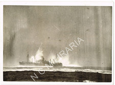 Genuine WW2 Photo Malta convoy under attack,  Admiralty Official Photo  6"x8"