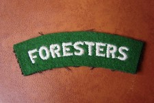 Sherwood Foresters Cloth Embroidered Shoulder Title Badge - Notts & Derby Rgt.
