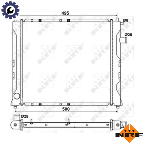 Radiator engine cooling - cooling, 58107a