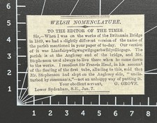 Welsh Nomenclature - Britannia