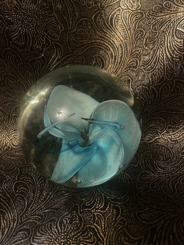 Vintage glass paperweight - vintage,