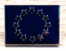 EU European Union Metal Flag