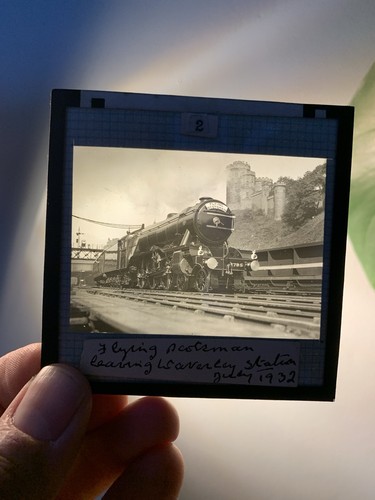 Magic lantern slide flying - magic,