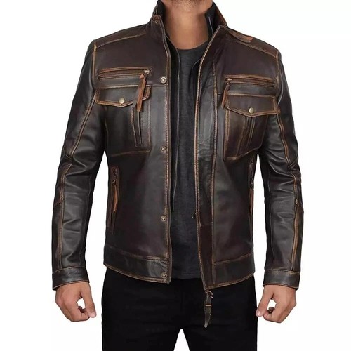 Mens biker vintage cafe racer - biker,