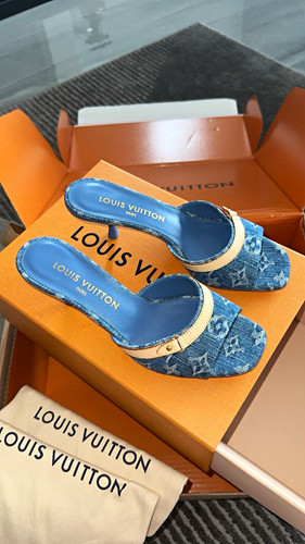 Louis vuitton 6am mules blue - vuitton,