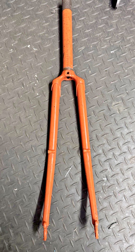 Vintage steel bicycle forks - vintage,