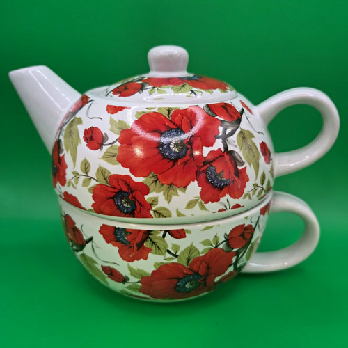 Tea for one ceramic teapot - tea,