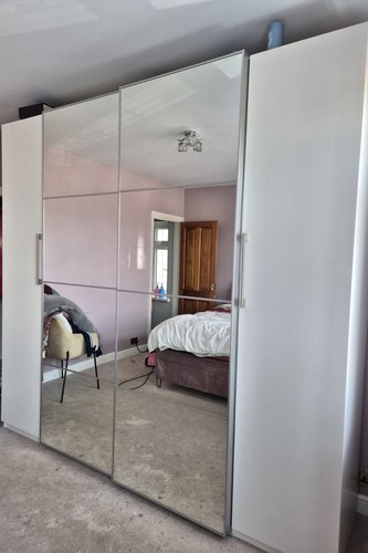 Wardrobe with mirror - with,