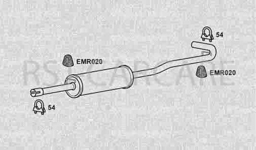 Klarius ta2w exhaust centre - exhaust,