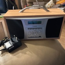 Acoustic Solutions PD2 Wooden Portable Digital DAB/FM Radio With Power Supply 