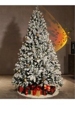 Arise 6 Ft Pre Lit snow flocked Christmas tree 350 LED lights