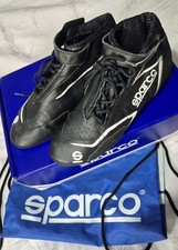 SPARCO K-Skid mid cut Karting Leather Boots Black UK Size 5.5