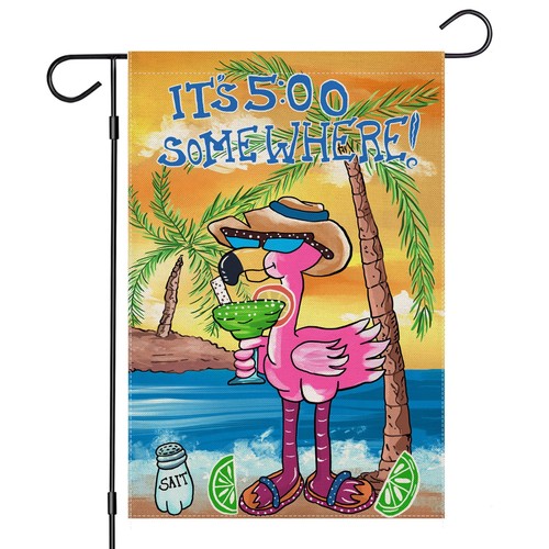 Summer garden flags 12x18 inch - flags,