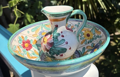 Vtg deruta style pottery - deruta,