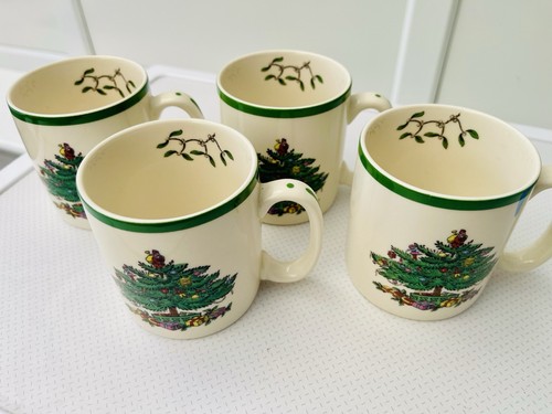 Spode christmas tree mugs set - spode,