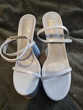 Sergio Toozi Ladies Platform Sky Blue High Heel Shoes Unique Size Uk6 Eur40