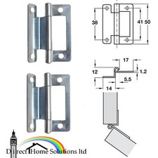 Hafele Pair of Steel Flush