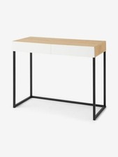 Desk, Made.com Hopkins compact Desk . Oak effect and white S26