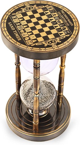 Chess design large sand timer - chess,