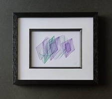 Harmonograph Art Movement in Purple by Gillian Hebblewhite #ListingsInLights