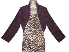 Plus size shimmer shrug bolero