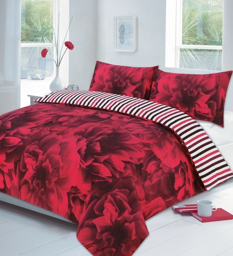 Floral rose bedding set - floral,
