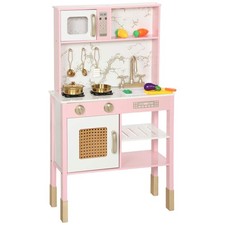 Kids Play Kitchen Pink Oven