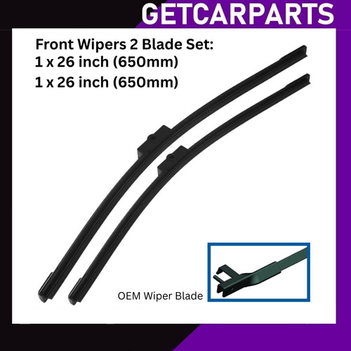 Front wiper blades - front, 2)