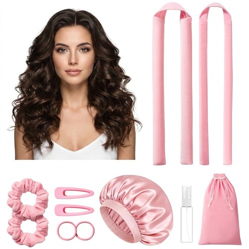 Heatless hair curlers set with - set,