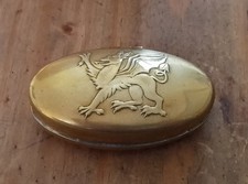 Vintage brass snuff tobacco - brass,