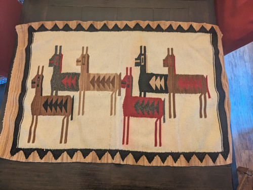 White patterned alpaca - patterned, llama