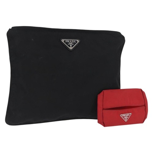 Prada pouch nylon - prada, black