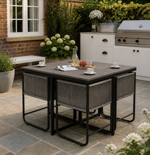 4 Seater Rattan Cube Set