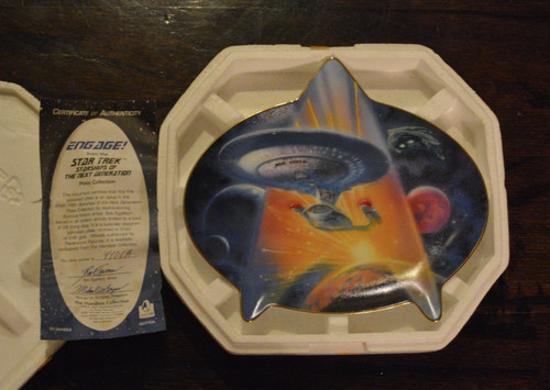 Vintage star trek plate - star,
