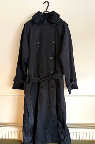 Vintage burberrys black trench - black,