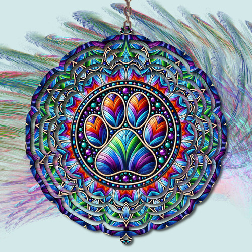 Spiral wind spinner - 3d,