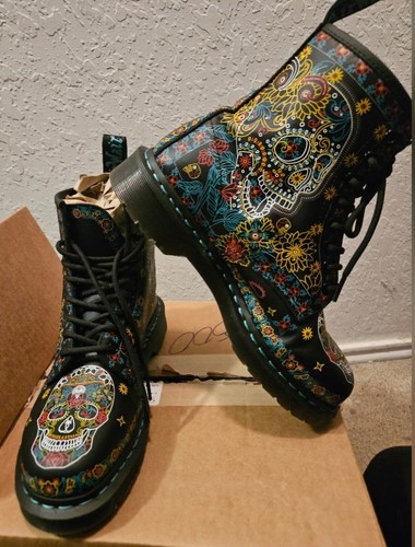 Martens 1460 sugar skull - dr.,