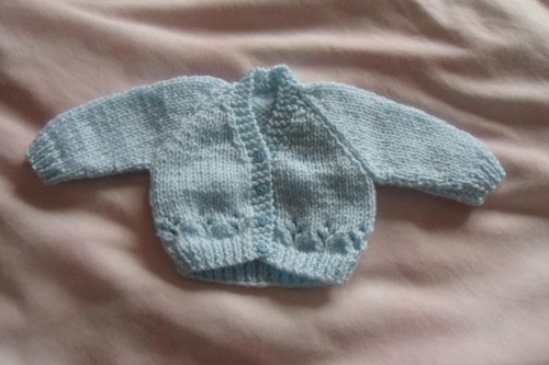 Hand knitted dolls clothes - hand,