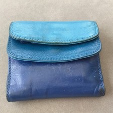 Women's Leather Wallet Tula Blue Coin And Card Holder