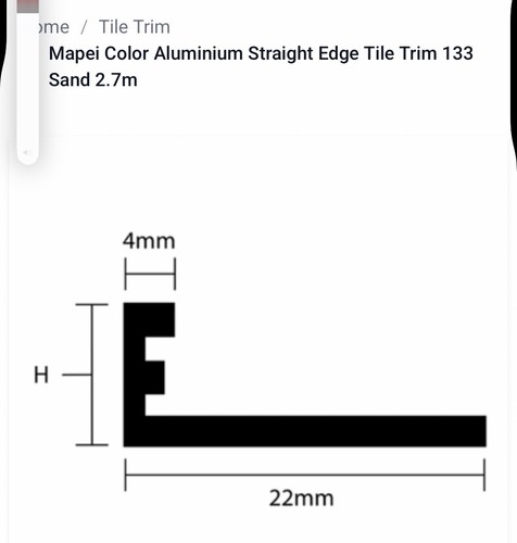 Mapei 88575 tile edge - 88575, trim