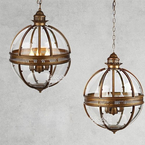 Victorian hotel globe pendant - hotel,