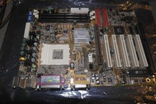 Socket A ISA PCI AGP pro ATX motherboard IDE FDD SL-75KAV Soltek WORKING