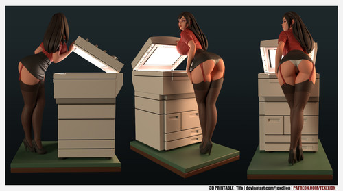 Tifa secretary girl figure - tifa,
